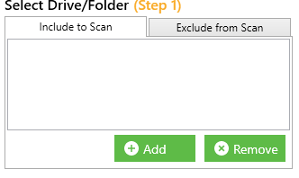 add locations to be included in the scan using the best duplicate file finder